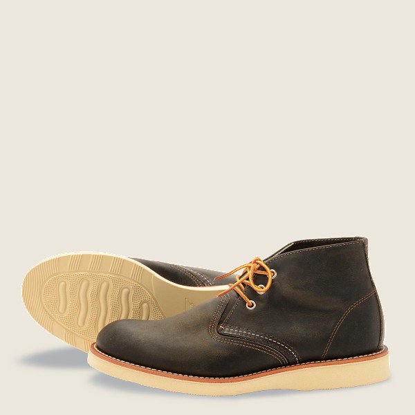 Heritage Sko Herre - Red Wing Work - Chukka Rough & Tough Læder - Mørkegrå - BQMKFV-345